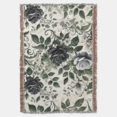 Schwarze Rose Decke (Vorderseite Vertikal)