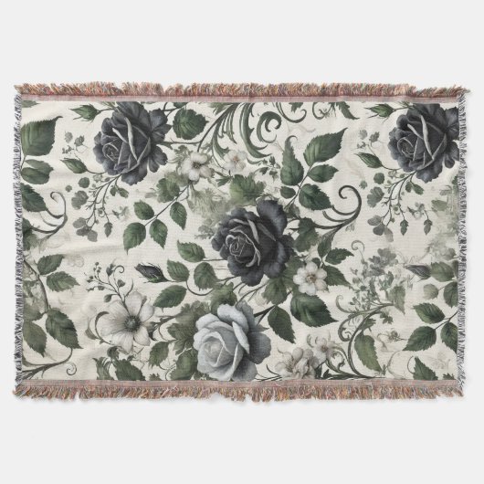 Schwarze Rose Decke (Vorderseite)