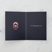 Schwarze Rose, Dornenherz und Fledermäuse Karte (Innenseite)