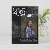 Schwarze Rose Dunkelgotische Abschluss Ankündigung (Stehend Vorderseite)