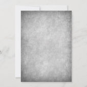 Schwarze Rose Einladung zum Hochzeitsfeiern (Rückseite)