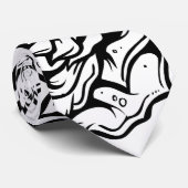 Schwarze Rose Einzigartige Design-Krawatte Krawatte (Gerollt)