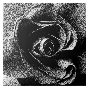 SCHWARZE ROSE FLIESE