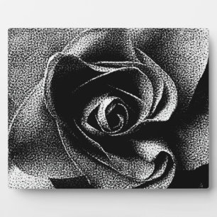 SCHWARZE ROSE FOTOPLATTE