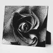 SCHWARZE ROSE FOTOPLATTE (Seite)