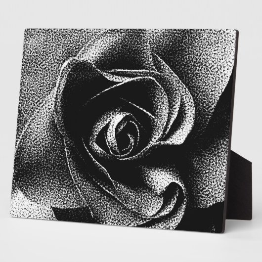 SCHWARZE ROSE FOTOPLATTE (Seite)