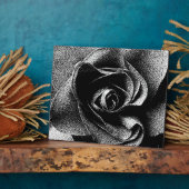 SCHWARZE ROSE FOTOPLATTE (Seite)