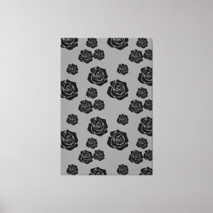 Schwarze Rose Garden Blume Lover Gartengarten Leinwanddruck