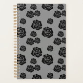 Schwarze Rose Garden Blume Lover Gartengarten Planer (Vorderseite)