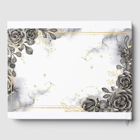 Schwarze Rose Gästebuch (Rückseite)