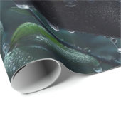 Schwarze Rose Geschenkpapier (Rolleneckpunkt)