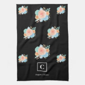 Schwarze Rose Geschirrtuch (Vertikal)