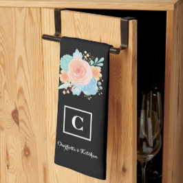 Schwarze Rose Geschirrtuch