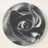 SCHWARZE ROSE GETRÄNKEUNTERSETZER (Vorne)