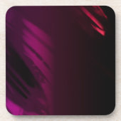 Schwarze Rose Getränkeuntersetzer (Vorderseite)