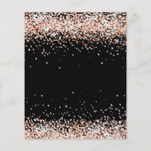 Schwarze Rose - Glitzer Flyer (Hinten)
