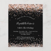 Schwarze Rose - Glitzer Flyer (Vorne)