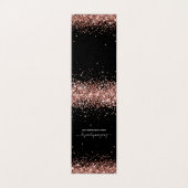 Schwarze Rose Gold Glitter 2 Halsketten-Displaykar (Außenseite Aufgefaltet)