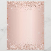 Schwarze Rose Gold Rezept Kochbuch Seite einfügen (Rückseite)