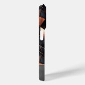 Schwarze Rose Gold Tiles Case-Mate iPhone Hülle (Rückseite / Rechts)