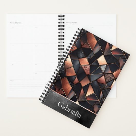 Schwarze Rose Gold Tiles Planer (Anzeige)