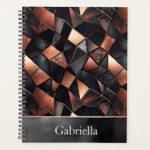 Schwarze Rose Gold Tiles