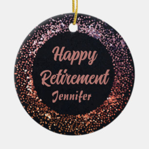Schwarze Rose Gold wünschen Ihnen eine entspannend Keramik Ornament