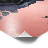 Schwarze Rose im Gedächtnis - Moderne Mode Fotodruck (Ecke)