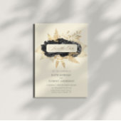 Schwarze Rose in Aquarellen Save the Date