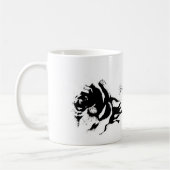 Schwarze Rose Kaffeetasse (Links)