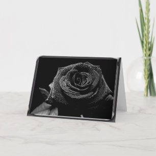 Schwarze Rose Karte