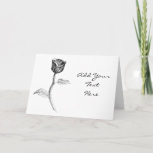 Schwarze Rose. Karte