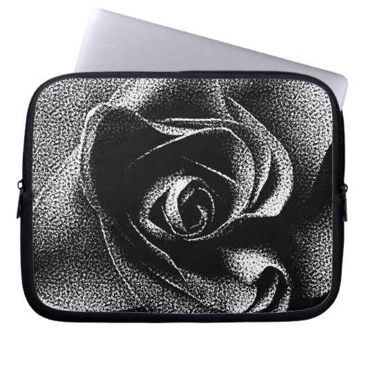 SCHWARZE ROSE LAPTOPSCHUTZHÜLLE (Vorderseite)