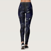 Schwarze Rose Leggings (Rückseite)