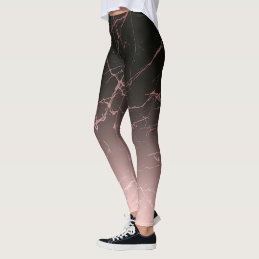 Schwarze Rose Leggings (Links)