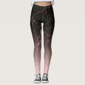 Schwarze Rose Leggings (Vorderseite)