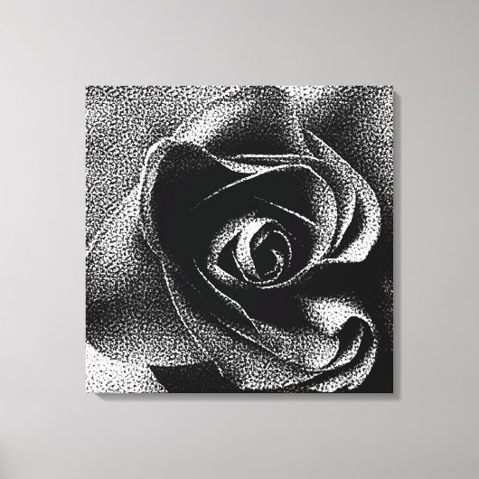 SCHWARZE ROSE LEINWANDDRUCK (Vorderseite)