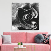 SCHWARZE ROSE LEINWANDDRUCK (Insitu (Wohnzimmer))