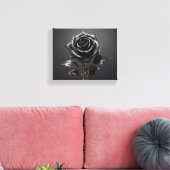 Schwarze Rose Leinwanddruck (Insitu (Wohnzimmer))