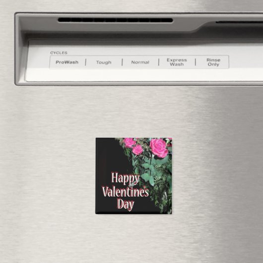 Schwarze Rose Magnet (In Situ (Geschirrspüler))