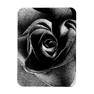 SCHWARZE ROSE MAGNET