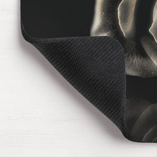 Schwarze Rose Mousepad (Ecke)