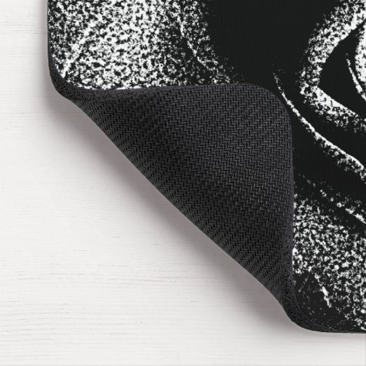 SCHWARZE ROSE MOUSEPAD (Ecke)