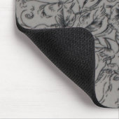 Schwarze Rose Mousepad (Ecke)