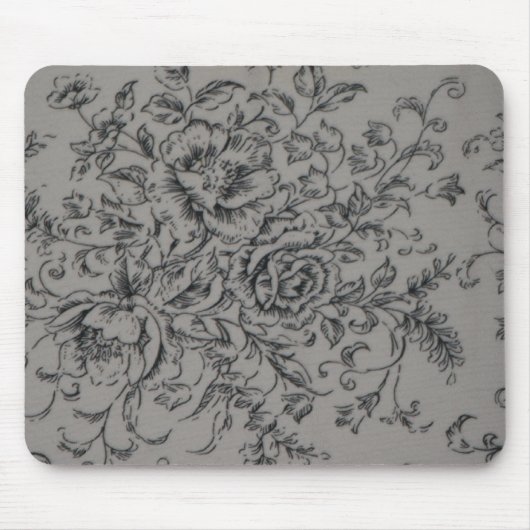 Schwarze Rose Mousepad (Vorne)