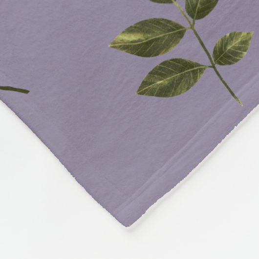 Schwarze Rose Muster Gothic Fleecedecke (Ecke)