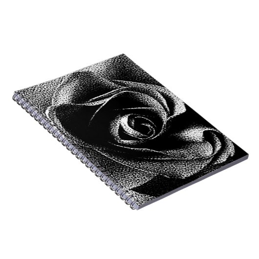 SCHWARZE ROSE NOTIZBLOCK (Rechte Seite)
