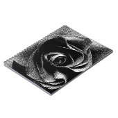 SCHWARZE ROSE NOTIZBLOCK (Linke Seite)