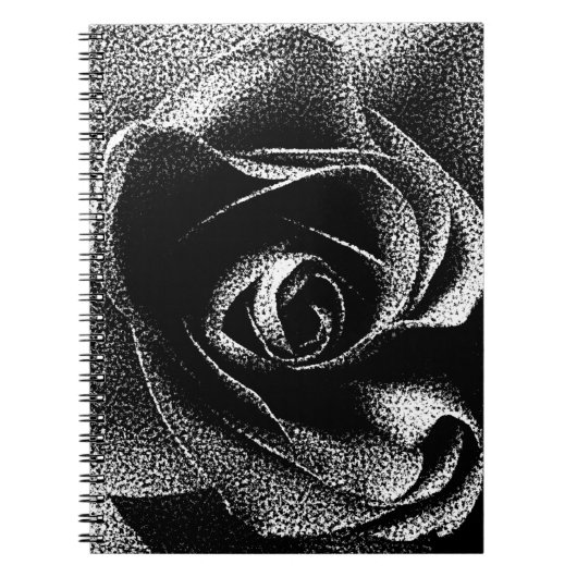 SCHWARZE ROSE NOTIZBLOCK (Vorderseite)
