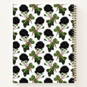 Schwarze Rose Notizblock (Rückseite)
